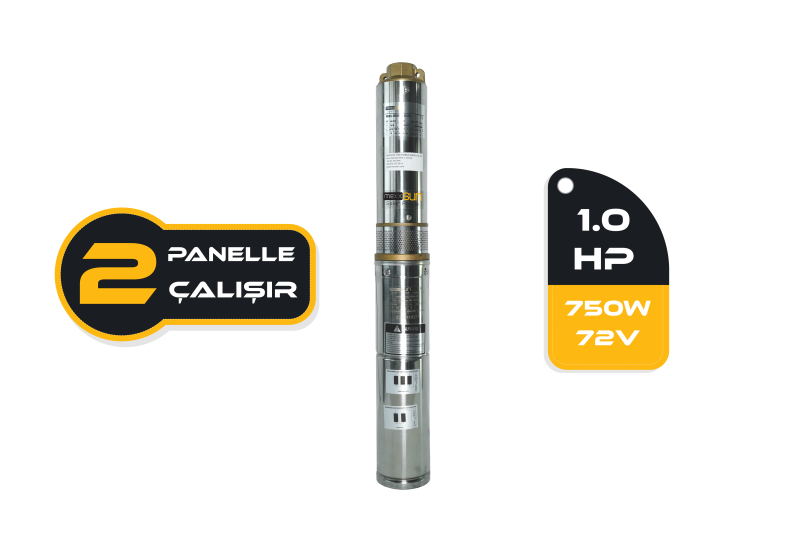 DC Pompa 1 Hp / 750W / 72V (4DC6-56-72-750) - Solar Gross