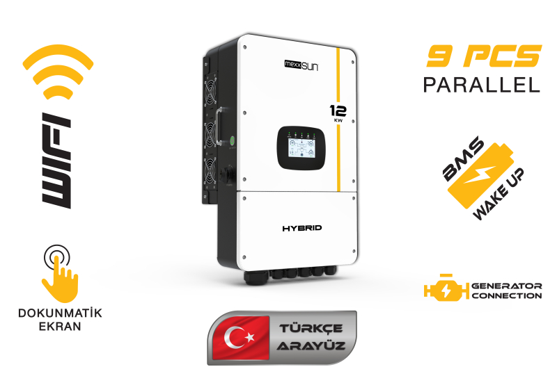 MEXXSUN 12 KW Hibrit Monofaze LV (48V) - Solar Gross