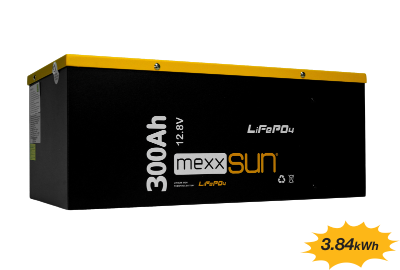 MEXXSUN Lityum Akü 12,8V 300Ah (LiFePo4) 3840Wh - Solar Gross