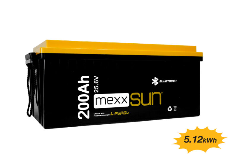 MEXXSUN Lityum Akü 25,6V 200Ah (LiFePo4) 5120Wh - Solar Gross